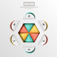 vector abstract 3d paper infographics N81