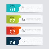 Vector colorful info graphics for your business presentations N378