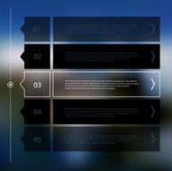 Abstract timeline infographics template with unfocused texture N3