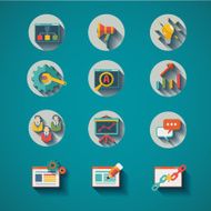 SEO Search engine optimization Icon set N2