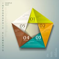 abstract 3d paper infographics N90