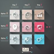 Flat infographic design N20