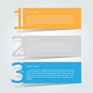 Design flat shadow step number banners graphic or website Vector EPS10 N5