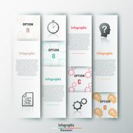 Modern infographics options banner N709