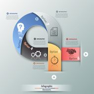 Modern infographics options banner N712