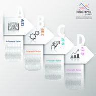 Modern infographics options banner N713