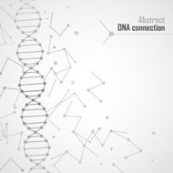 Medical dna connection spiral vector