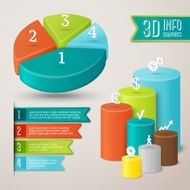 Abstract 3D infographics template