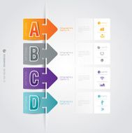 Infographics vector design template N374