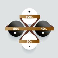 Simple circle diagram for infographics Modern design template