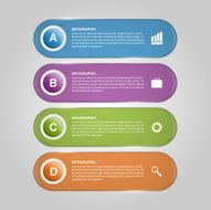Abstract business options infographics template N13