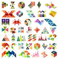 Set of flat infographic design