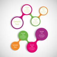 metaball colorful round diagram infographics N159