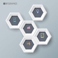 Infographics vector design template N375