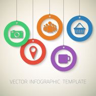 Web Infographic Template Layout With Vector Icons could be used N9