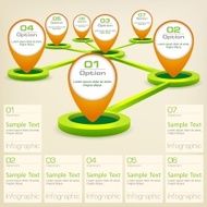 Infographic elements with pointer N2