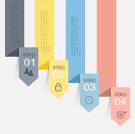 Vector colorful info graphics for your business presentations N381