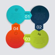 Vector colorful info graphics for your business presentations N387