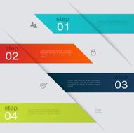 Vector colorful info graphics for your business presentations N388