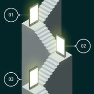Social network and technology concept N10