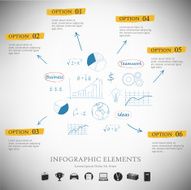 Vector infographic report template N24