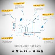 Vector infographic report template N25