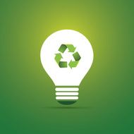 Green Eco Energy Concept Icon - Recycling N2