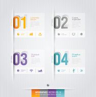 Infographics vector design template N376