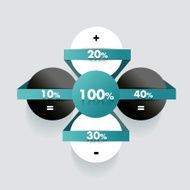 Infographics web template baner N9