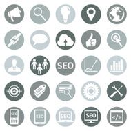 Vector Set of SEO Icons N15