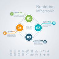 Four Option Business Infographic Chart