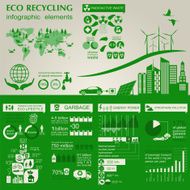 Environment ecology infographic elements Environmental risks N69