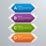 Abstract 3D hexagon business options infographics template N8