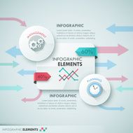 Modern infographics options banner N714