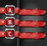 Colorful Buttons infographic template N5