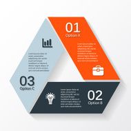 Modern vector info graphic for business project N274