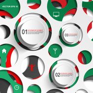 Abstract paper infographic N73