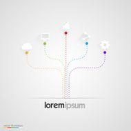 Abstract infographics vector templates N2