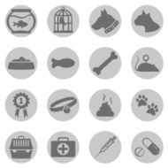 Vector Set of Pets Icons N14