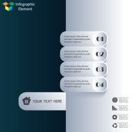 Infographics web design Modern template N17