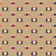 Seamless background with cameras