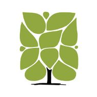 Art tree with frames infographic concept N8
