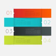 Abstract business info graphics template with icons N131