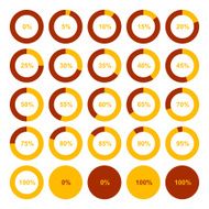 Circle Diagram Pie Charts Infographic Elements Vector N4