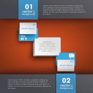 Template Design Orange Centre With Rectangles
