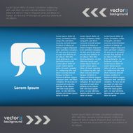 Template Design Blue Centre
