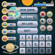 Space game interface design