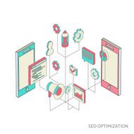 isometric background seo optimization N7