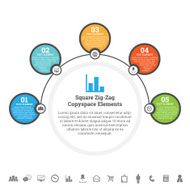 Half Circle Point Infographic