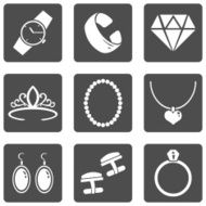 Vector Set of Jewellery Icons N10